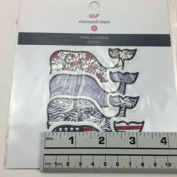 Vineyard Vines Set 12 Whale Stickers Fob Target - Picture 7 of 7